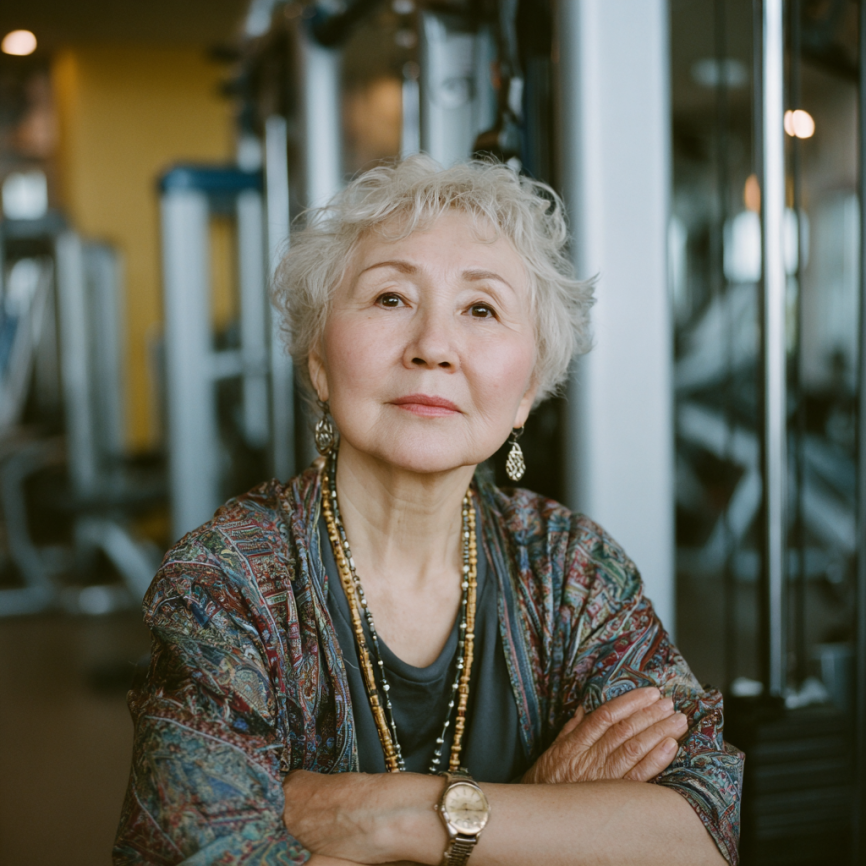 Активные люди занимаются фитнесом